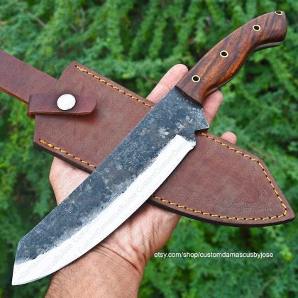 Hand Forged Carbon Steel Cleaver Knife | Chopper knife | Fixed Blade | Camping knife