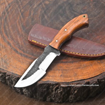 Tracker knife with sheath | Hand Forged Bushcraft knife | Custom knife